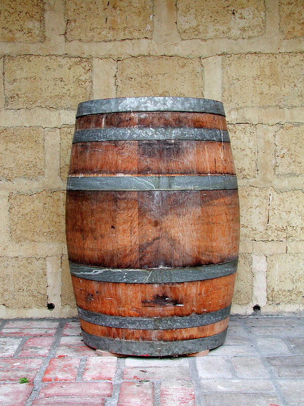 Alcohol Art Print featuring the photograph Oak Wine Barrel by Sassphotos