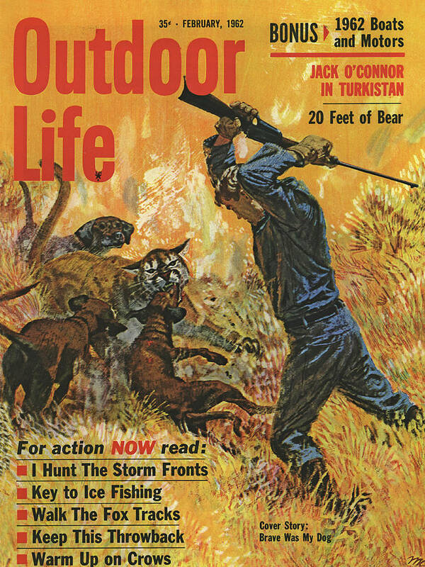 Outdoor Life Magazine Cover February 1962 Art Print