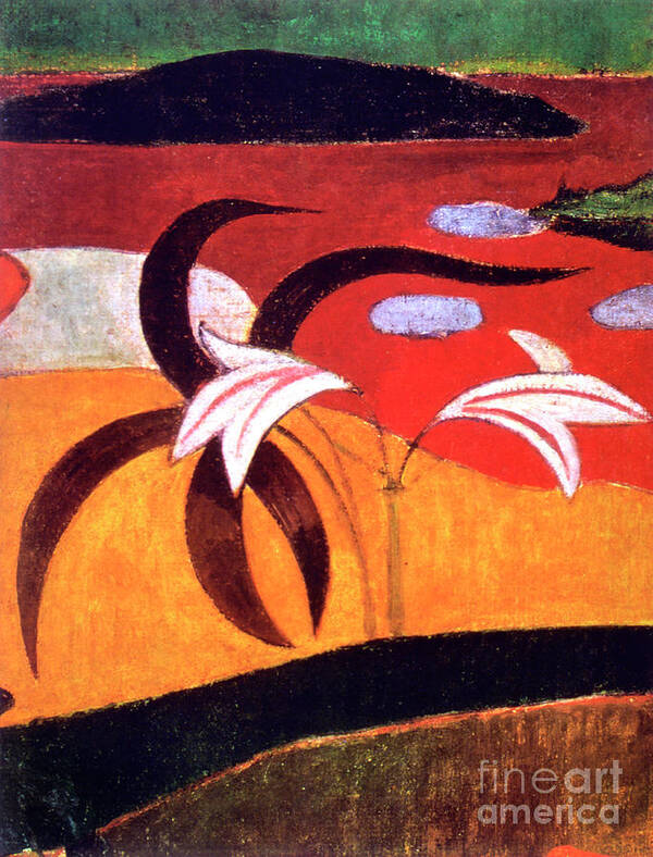 Paul Gauguin Art Print featuring the drawing Pastorales Tahitiennes Detail, 1892 by Print Collector