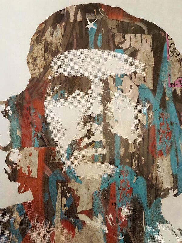 Che Guevara Art Print featuring the mixed media Power To The People - Che Guevara by Paul Lovering