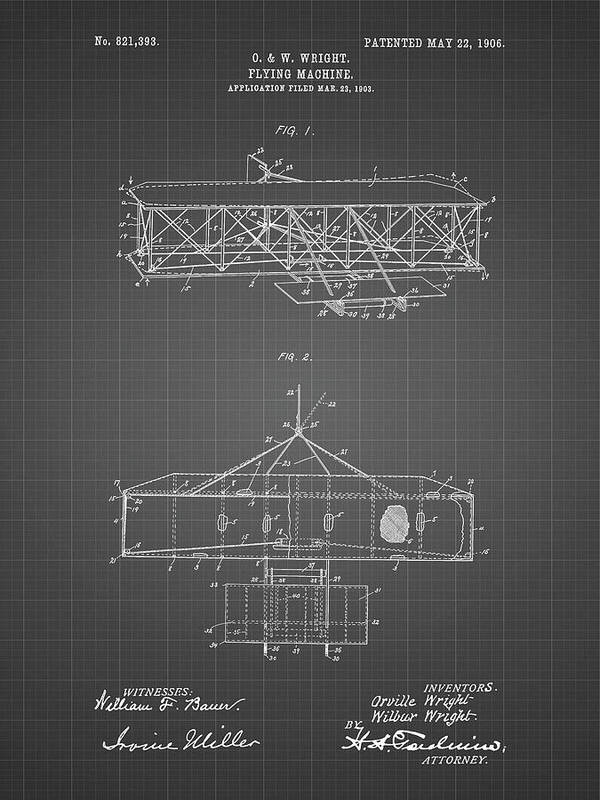 Pp983-blueprint Paper Airplane Patent Poster Digital Art by Cole