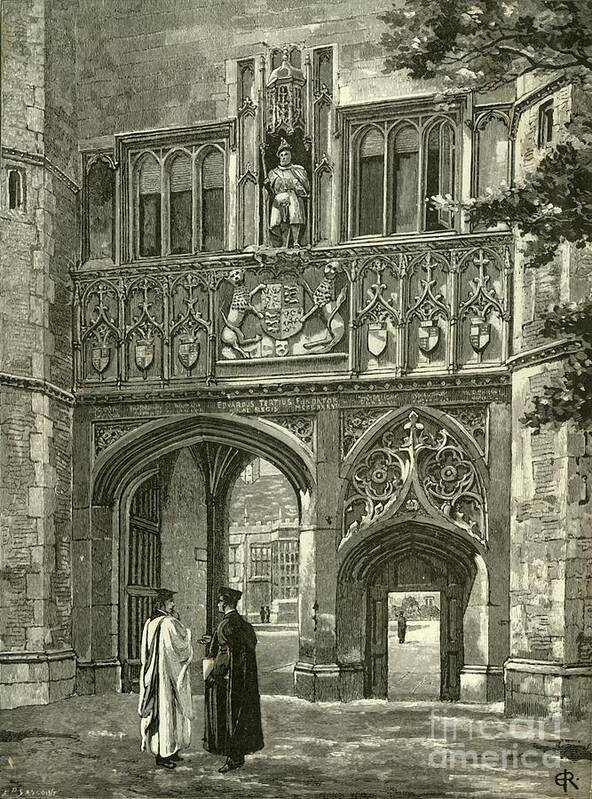 Engraving Art Print featuring the drawing Principal Gateway by Print Collector