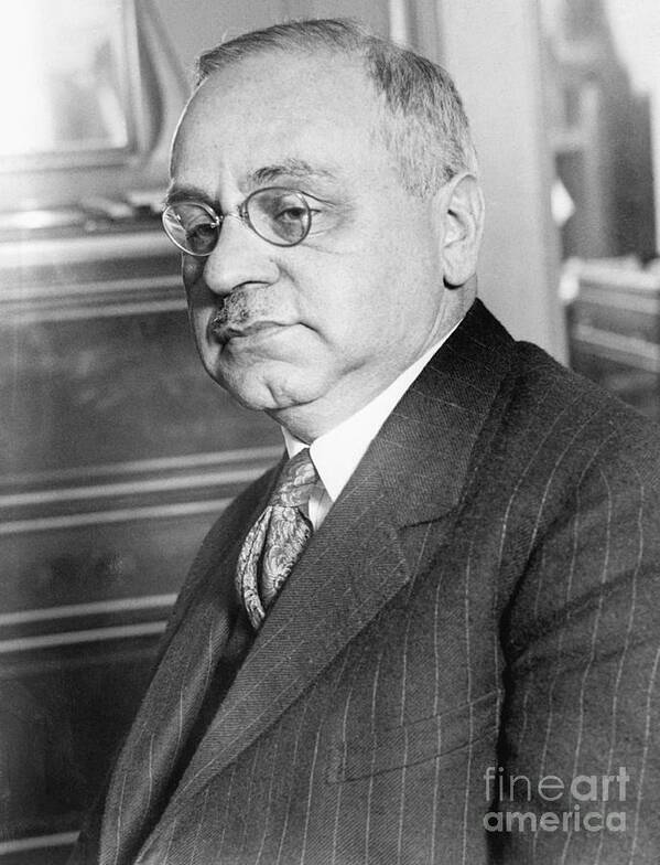 Mature Adult Art Print featuring the photograph Psychiatrist Dr. Alfred Adler by Bettmann