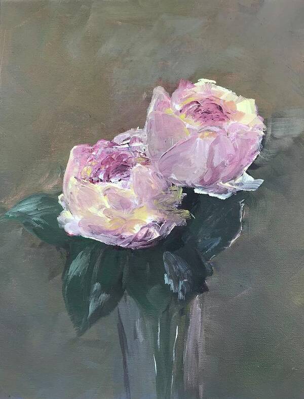 Rose Art Print featuring the painting Rose Study - 11 X 14 Oil on Canvas by Hyacinth Paul by Hyacinth Paul
