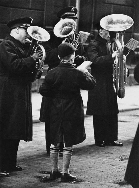 Child Art Print featuring the photograph Salvation Army Band by Erich Auerbach