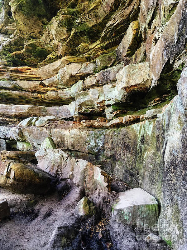 Erosion Art Print featuring the photograph Sandstone Layers by Phil Perkins