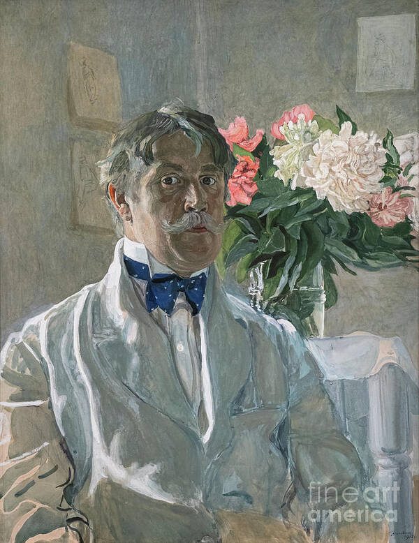 20th Century Art Print featuring the painting Self Portrait, 1912 by Aleksandr Jakovlevic Golovin