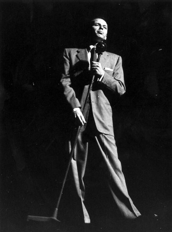 Singer Art Print featuring the photograph Sinatra Sings by Ronald Startup