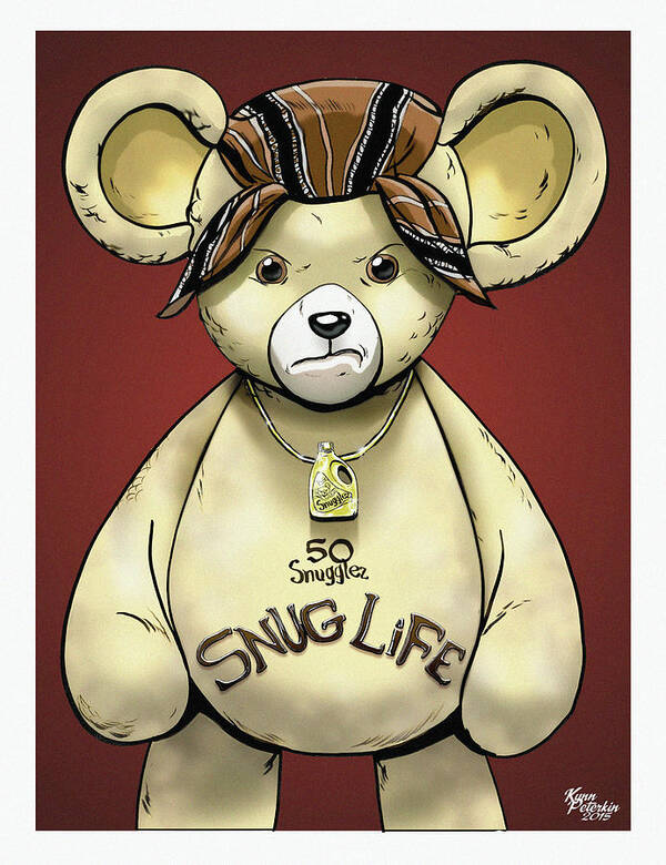 Illustration Art Print featuring the digital art Snug-Life by Kynn Peterkin