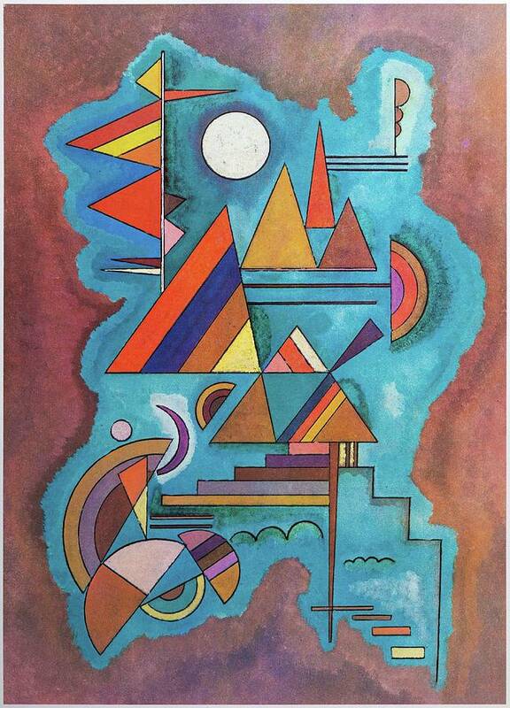 Abstract Art Print featuring the painting Standing by Wassily Kandinsky