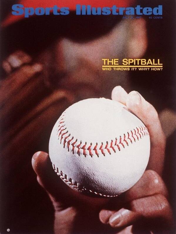 Magazine Cover Art Print featuring the photograph The Spitball Who Throws It And Why Sports Illustrated Cover by Sports Illustrated
