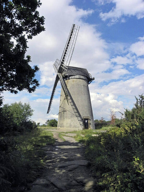 Wirral Art Print featuring the photograph THE WIRRAL. The Windmill on Bidston Hill. by Lachlan Main