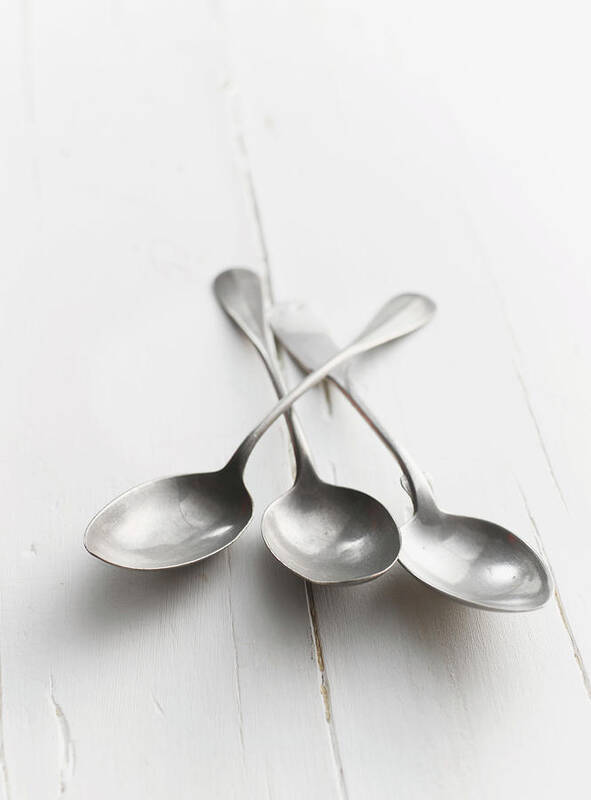 Spoon Art Print featuring the photograph Three Spoons, Close Up by Westend61