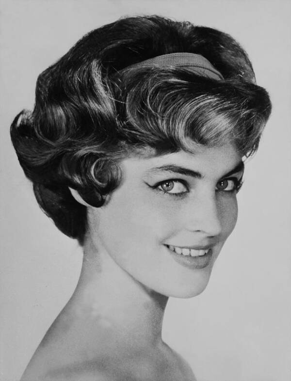 People Art Print featuring the photograph Trends In Hairstyle On September 1958 by Keystone-france