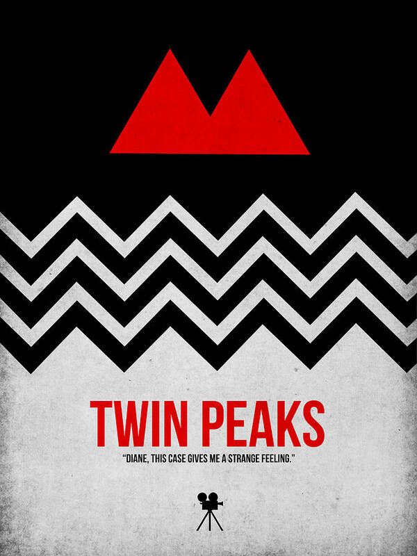 Twin Peaks Art Print featuring the digital art Twin Peaks by Naxart Studio