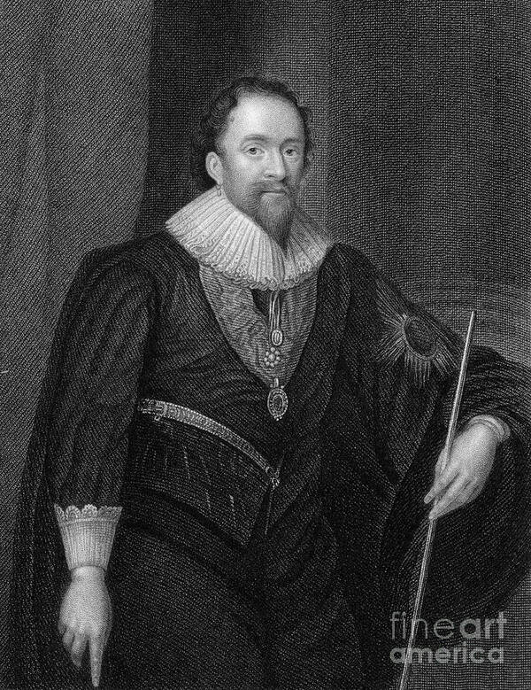 Engraving Art Print featuring the drawing William Herbert, 3rd Earl Of Pembroke by Print Collector