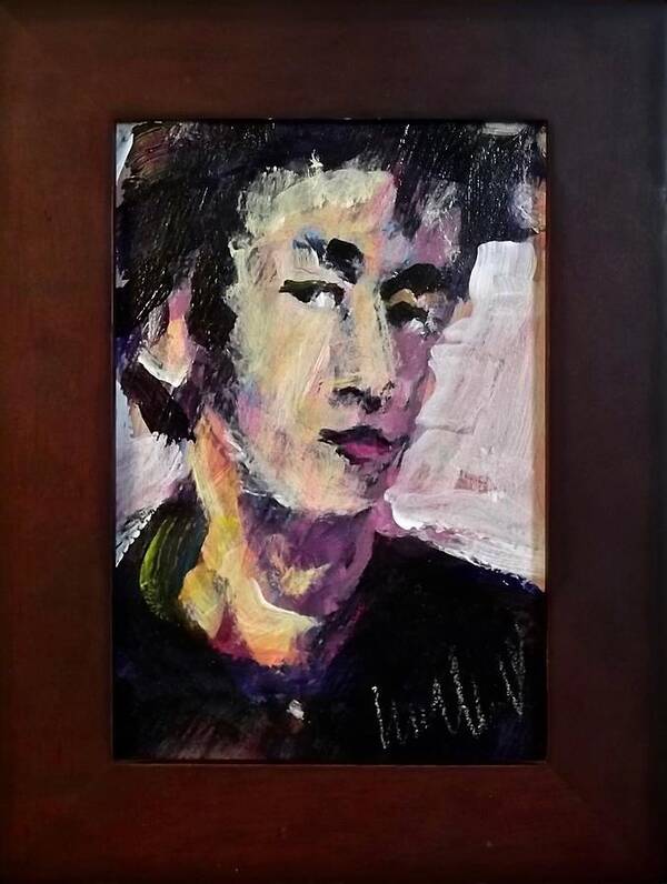 Painting Art Print featuring the painting Young Lennon by Les Leffingwell