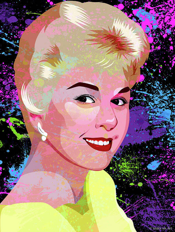 Doris Day Art Print featuring the painting Doris Day #1 by Movie World Posters