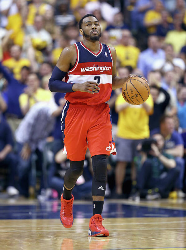 Playoffs Art Print featuring the photograph John Wall #1 by Andy Lyons