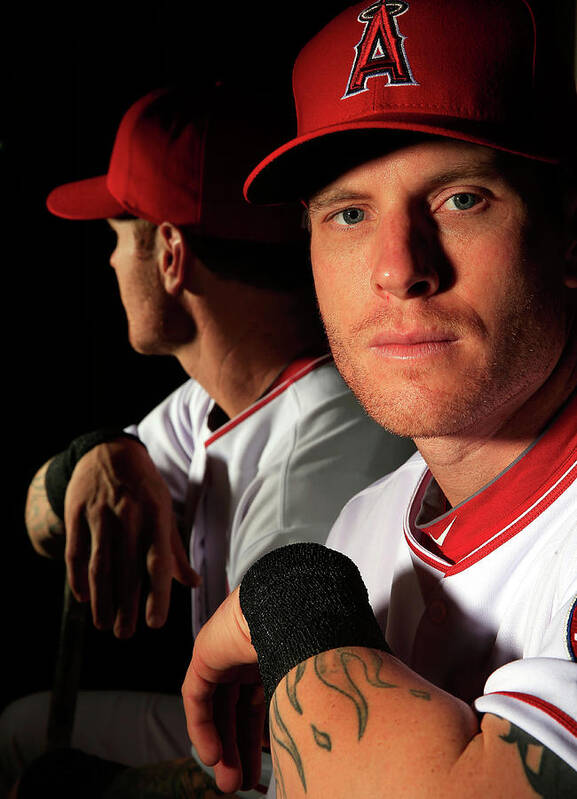 Media Day Art Print featuring the photograph Josh Hamilton #1 by Jamie Squire