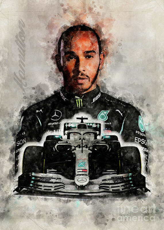 Lewis Hamilton Poster Print, Artwork, Racing Driver, Posters for Wall, Wall  Art, Canvas Art, Lewis Hamilton Decor, No Frame Poster, Original Art