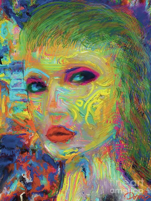 Looking Art Print featuring the digital art The look by Doron B