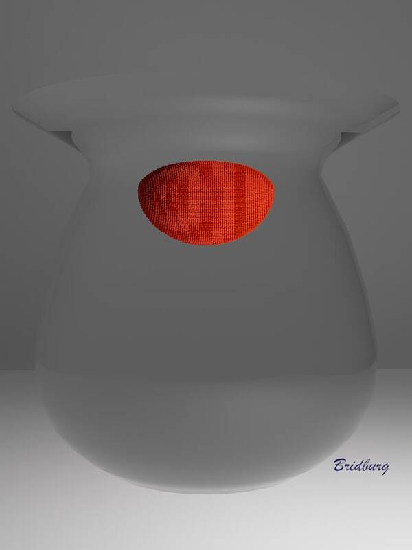Nft Art Print featuring the digital art 301 Vase by David Bridburg