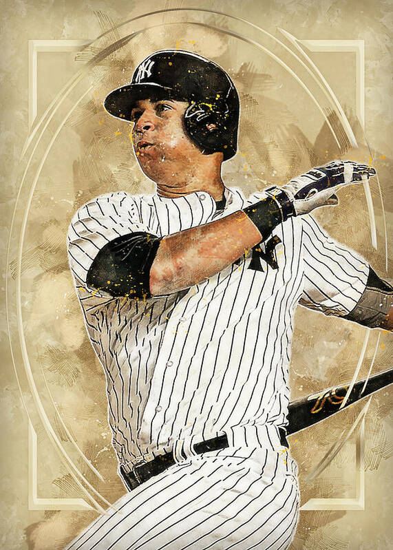 Player Baseball Garysanchez Gary Sanchez Gary Sanchez New York Yankees  Newyorkyankees Art Print by Wrenn Huber - Fine Art America