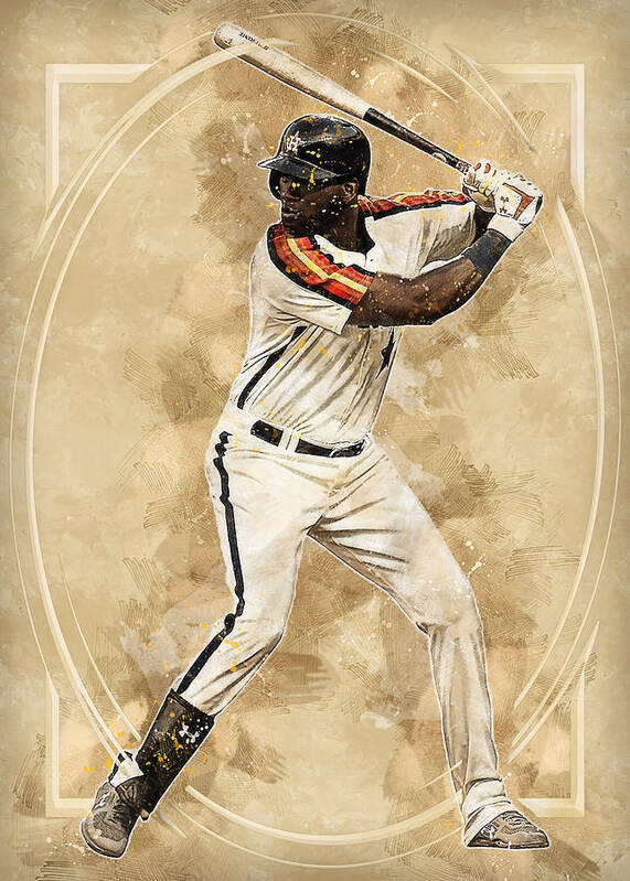  SAAKO Yordan Alvarez Poster Baseball Player Canvas Print Poster  Wall Art For Home Office Decorations Painting. #Y1001, Unframe,  24x36inch(60x90cm): Posters & Prints