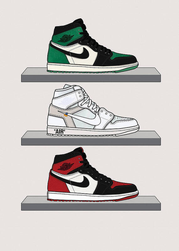 sneaker Air Jordan Print by Sneaker - Fine Art America