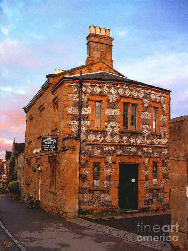 Cotswolds Art Print featuring the photograph A Book Shop in Stow by Brian Watt