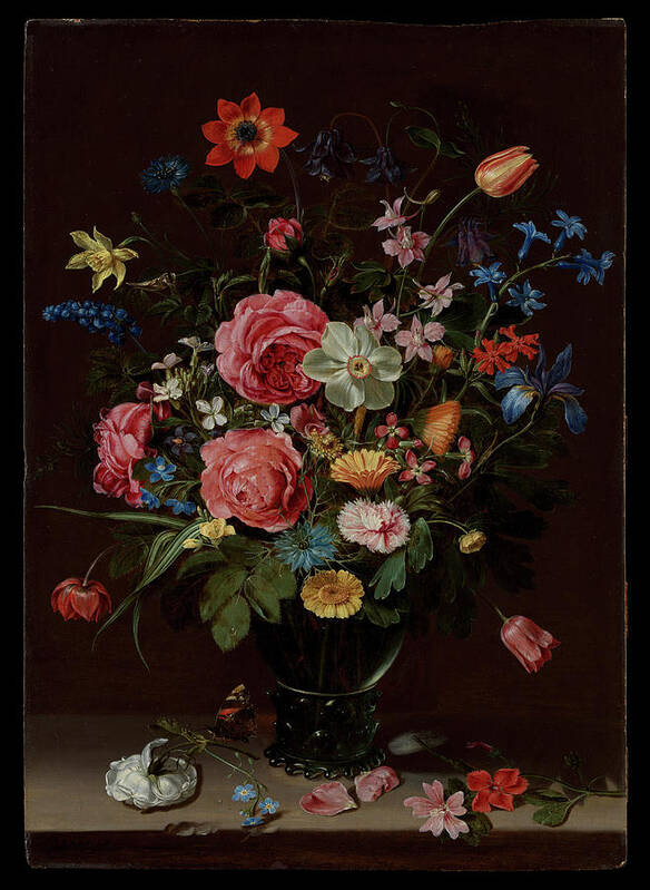 Nature Art Print featuring the painting A Bouquet of Flowers ca. 1612 Clara Peeters by MotionAge Designs