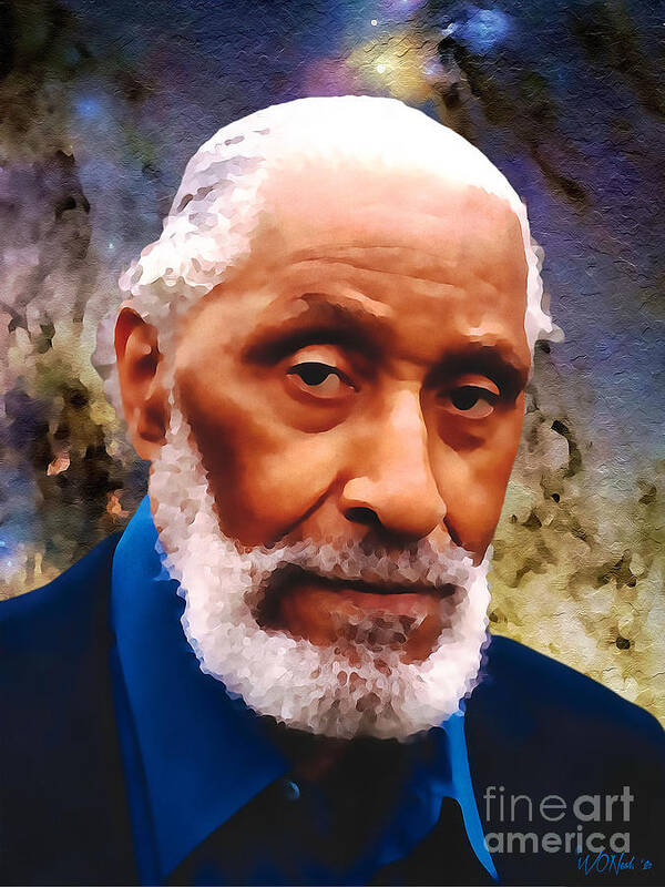 Portraits Art Print featuring the digital art A Portrait of Sonny Rollins by Walter Neal