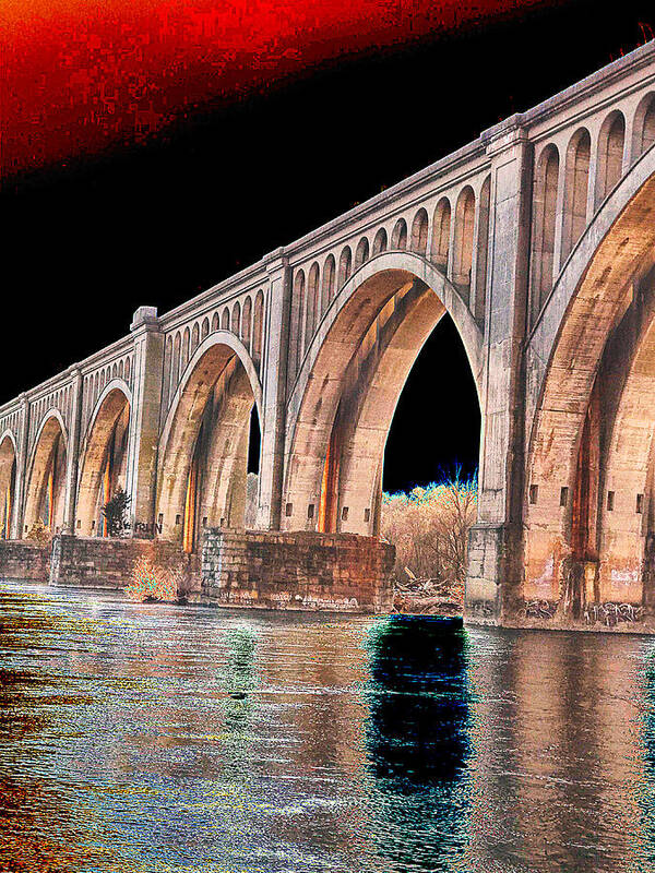  Art Print featuring the photograph A-Line bridge by Stephen Dorton