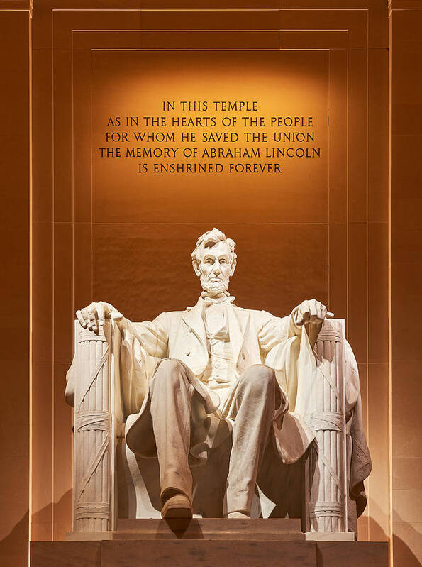 Abraham Lincoln Memorial Art Print featuring the photograph Abraham Lincoln by Peter Boehringer