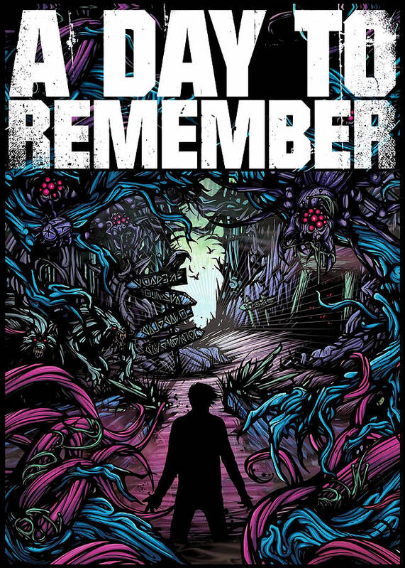 Appstore Art Print featuring the painting ADTR A Day To Remember Poster by Alison Hunt
