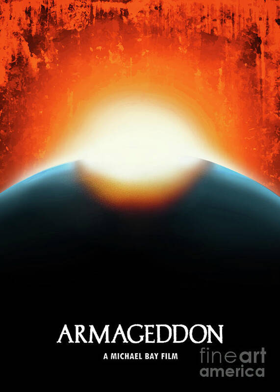 Movie Poster Art Print featuring the digital art Armageddon by Bo Kev