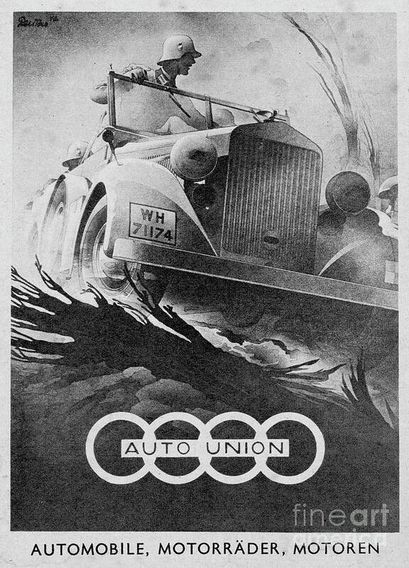 Auto Union Art Print featuring the photograph Auto Union by Oleg Konin