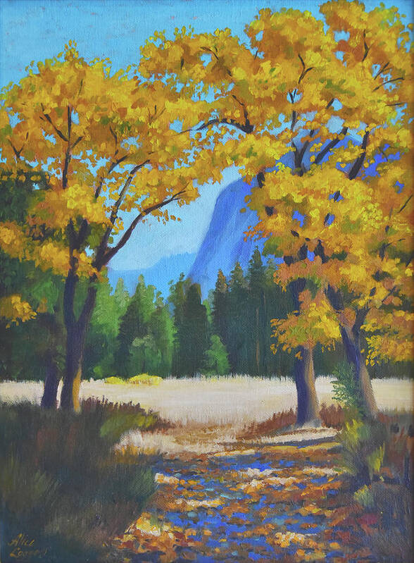Autumn Art Print featuring the painting Autumn Gold by Alice Leggett