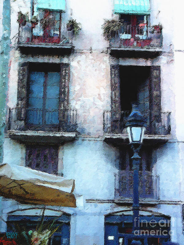Barcelona Art Print featuring the photograph Barcelona Balconies by Brian Watt