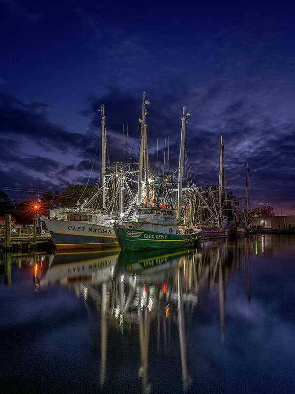 Bayou Art Print featuring the photograph Bayou Nights, 11/8/20 by Brad Boland