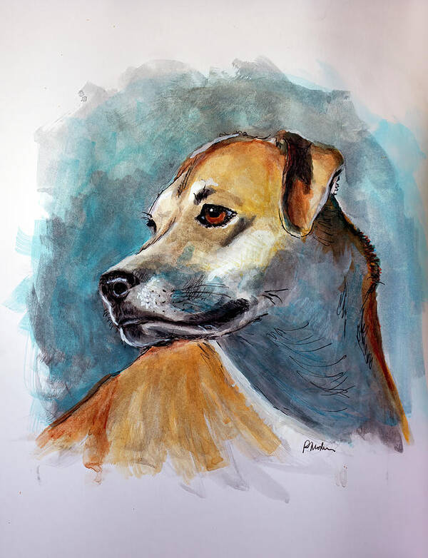 Watercolor Art Print featuring the photograph Bella by Rick Mosher