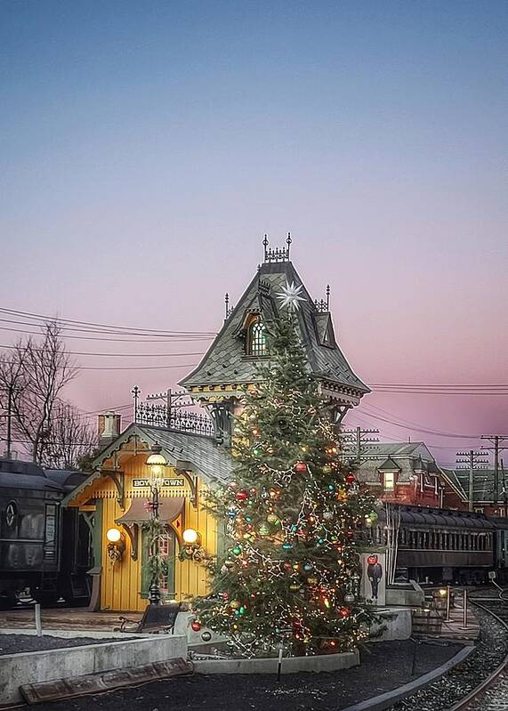 Boyertown Art Print featuring the photograph Boyertown Holiday by Dark Whimsy