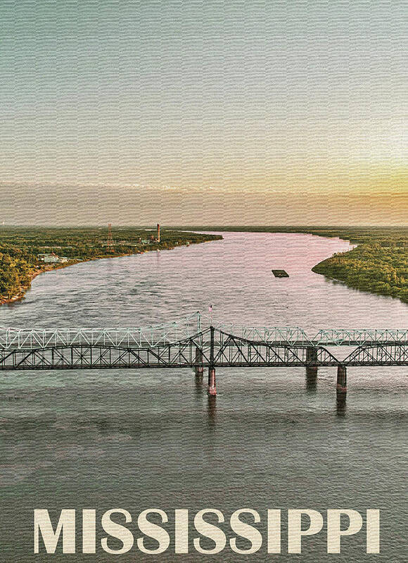 Bridge Art Print featuring the photograph Bridge Over Mississippi by Long Shot