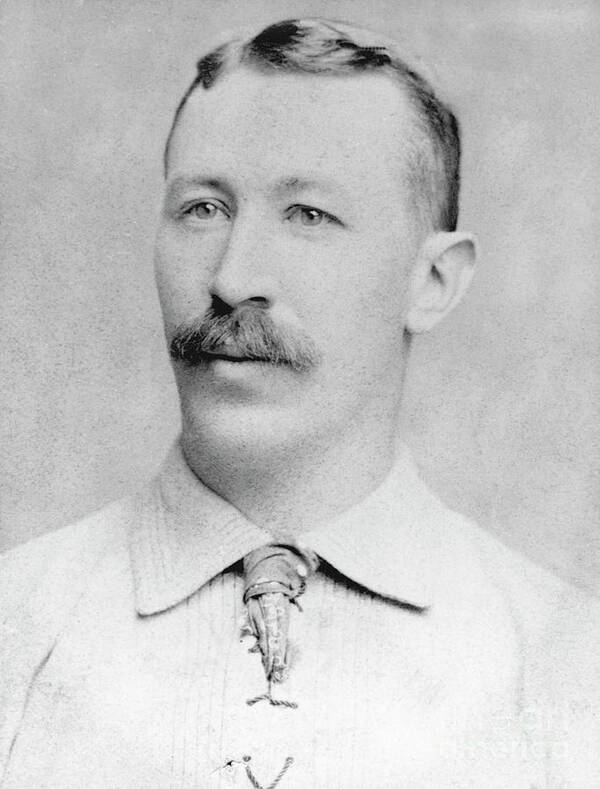 1880-1889 Art Print featuring the photograph Buck Ewing by National Baseball Hall Of Fame Library