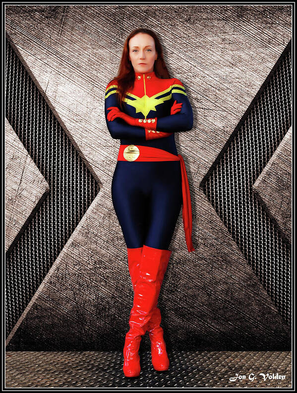 Captain Art Print featuring the photograph Captain Marvel At Rest by Jon Volden
