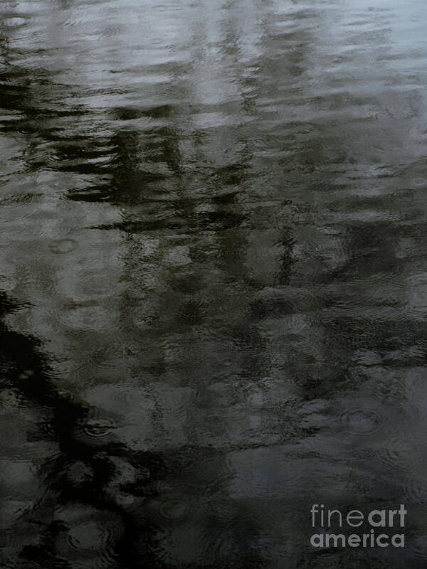  Art Print featuring the photograph Charcoal Water by Mary Kobet