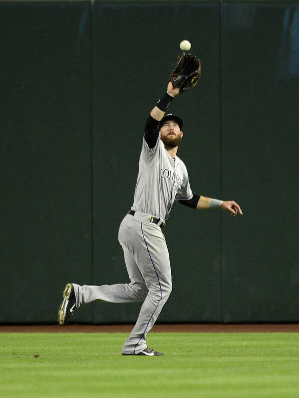 American League Baseball Art Print featuring the photograph Charlie Blackmon by Norm Hall