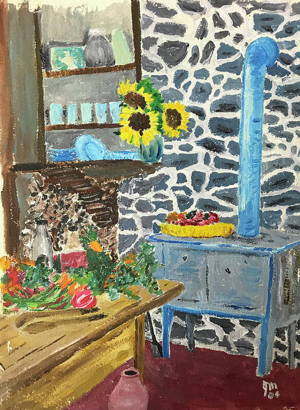  Art Print featuring the painting Country Kitchen by John Macarthur