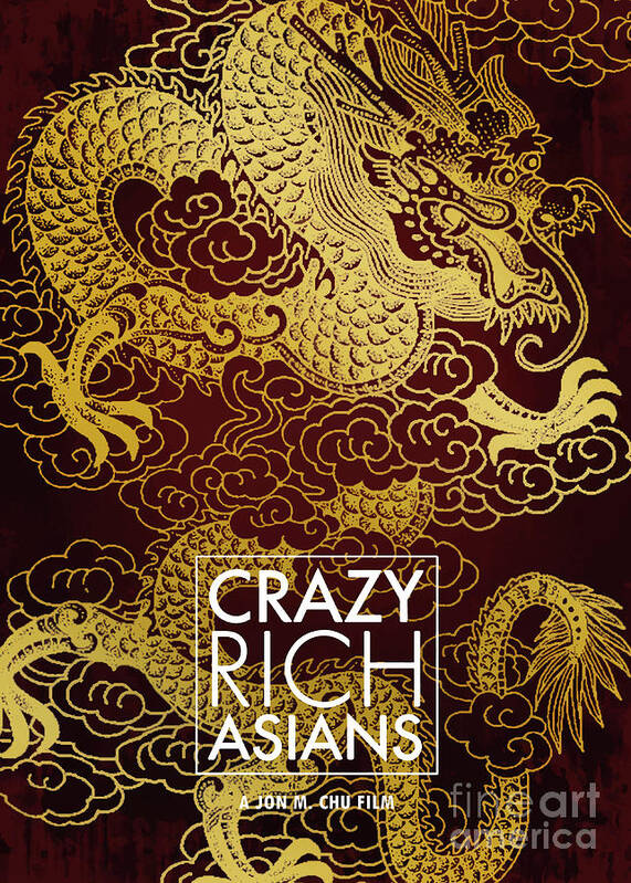 Movie Poster Art Print featuring the digital art Crazy Rich Asians by Bo Kev